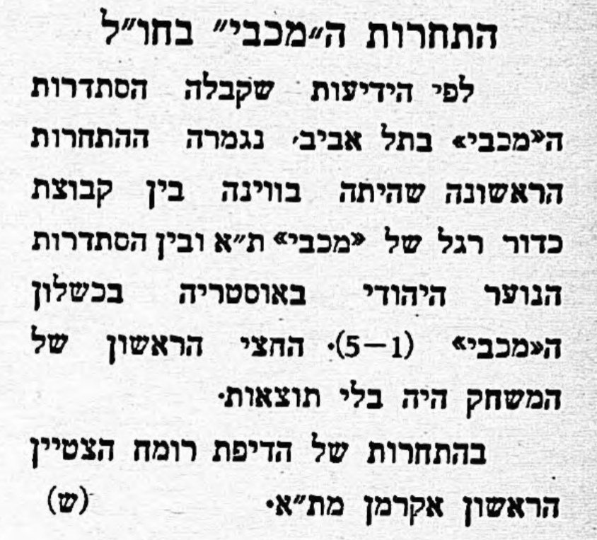 לכדורגל הישראלי – מכבי מפסידים גם בחו