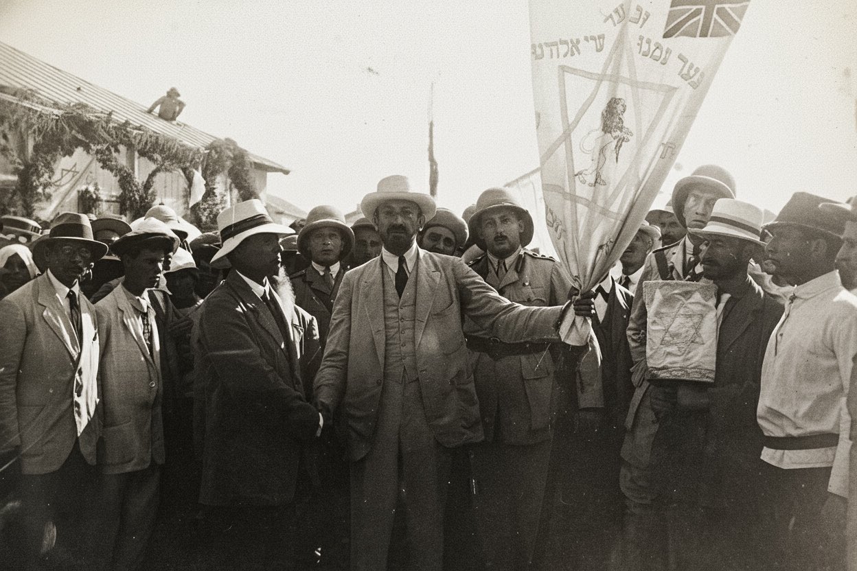 המיליטריזם הישראלי - דגל הגדוד העברי בארץ!